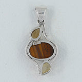 Tiger Eye 925 Silver Pendant