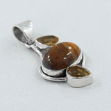 Tiger Eye 925 Silver Pendant