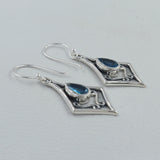 Blue Topaz Earrings