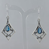 Blue Topaz Earrings