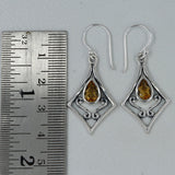 925 Staring Silver Citrine Earrings