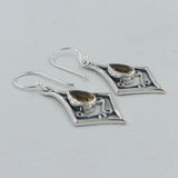 925 Staring Silver Citrine Earrings