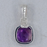 925 Sterling Silver Amethyst Pendant