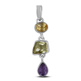 925 Silver Green Gold Pendant