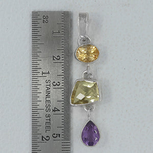 925 Sterling Silver Green Gold Pendants