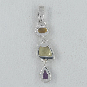925 Sterling Silver Green Gold Pendants