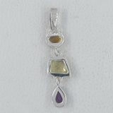 925 Silver Green Gold Pendant