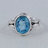 Natural Citrine Silver Rings