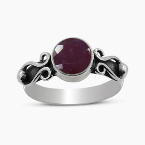 925 Sterling Silver Ruby Rings