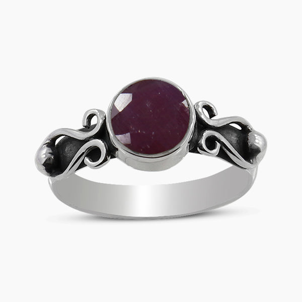 925 Sterling Silver Ruby Rings
