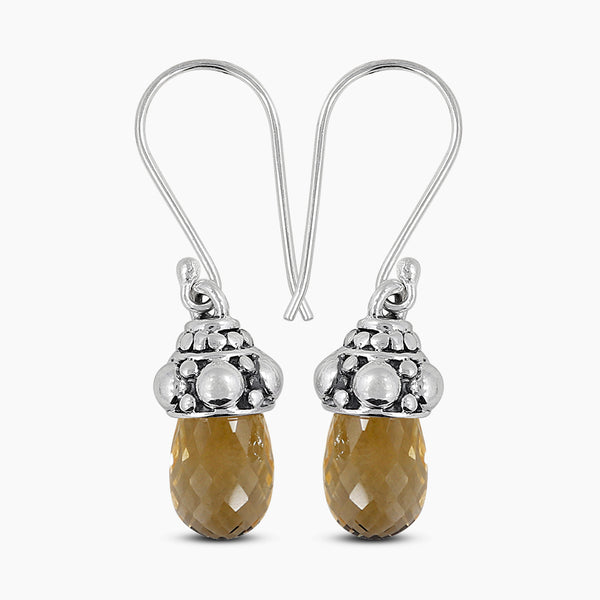 Citrine Silver Earrings