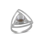 Pearl Gemstone Silver Ring