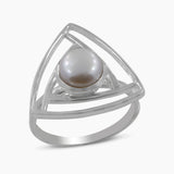 Pearl Gemstone Silver Rings
