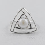 Pearl Gemstone Silver Ring