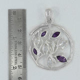 925 Silver Blue Topaz Pendant