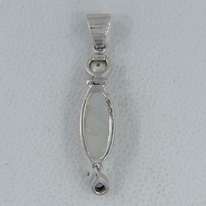 Rainbow Moonstone Silver Pendants