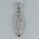 Rainbow Moonstone Silver Pendant