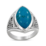 Natural Rainbow Moonstone Silver Ring