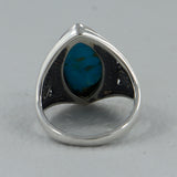 Natural Rainbow Moonstone Silver Ring