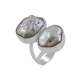 Natural Freshwater Pearl Silver Ring