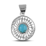 Arizona Turquoise Silver Pendant