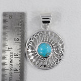 Arizona Turquoise Silver Pendant