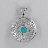 Arizona Turquoise Silver Pendant