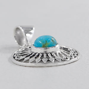 925 Silver Arizona Turquoise Pendants