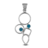 Blue Topaz 925 Silver Pendant