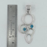 Blue Topaz 925 Silver Pendant