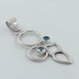 Blue Topaz 925 Silver Pendant