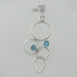 Blue Topaz 925 Silver Pendant