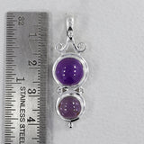 Amethyst Gemstone Silver Pendant