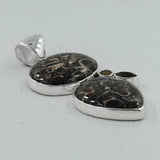 925 Silver Turritella Agate Pendant