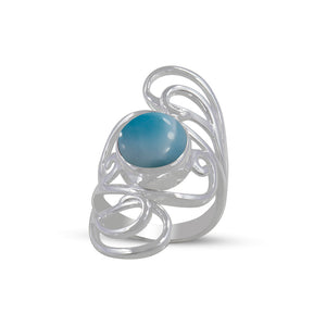 Rainbow Moonstone Designer Silver Rings