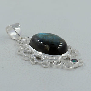 925 Sterling Silver Labradorite Pendants