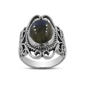 Labradorite Silver Rings