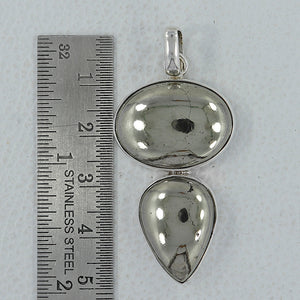 925 Silver Golden Pyrite Pendants