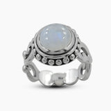 925 Sterling Silver Dendritic Opal Rings