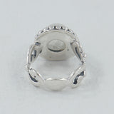 925 Starling Silver Dendritic Opal Ring