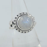 925 Starling Silver Dendritic Opal Ring