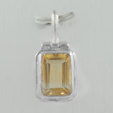 Citrine Pendant 925 Sterling Silver