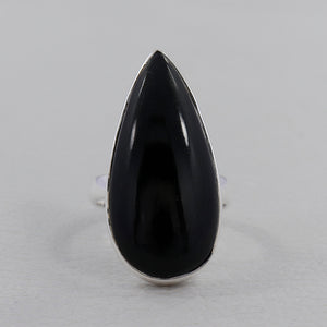 925 Sterling Silver Black Onyx Ring
