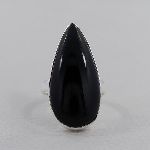 925 Sterling Silver Black Onyx Ring