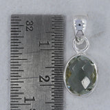 Green Amethyst 925 Silver Pendant