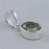 Green Amethyst 925 Silver Pendant