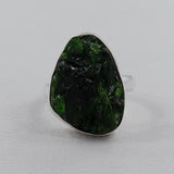 925 Silver Chrome Diopside Rings