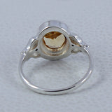 Natural Citrine Silver Rings