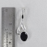 Black Onyx Sterling Silver Pendant