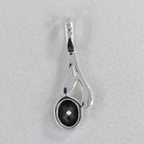 Black Onyx Sterling Silver Pendant